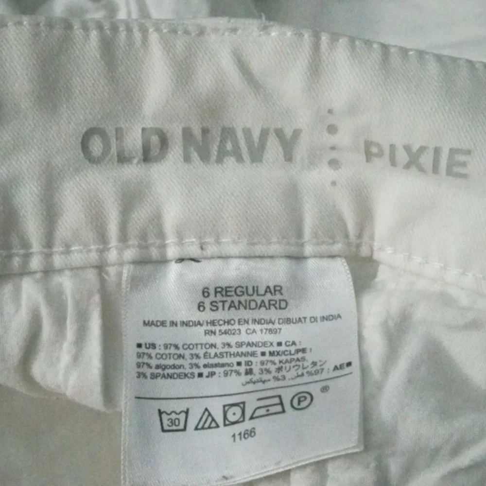 Women's  White Pixie Shorts - Picture 5 of 5